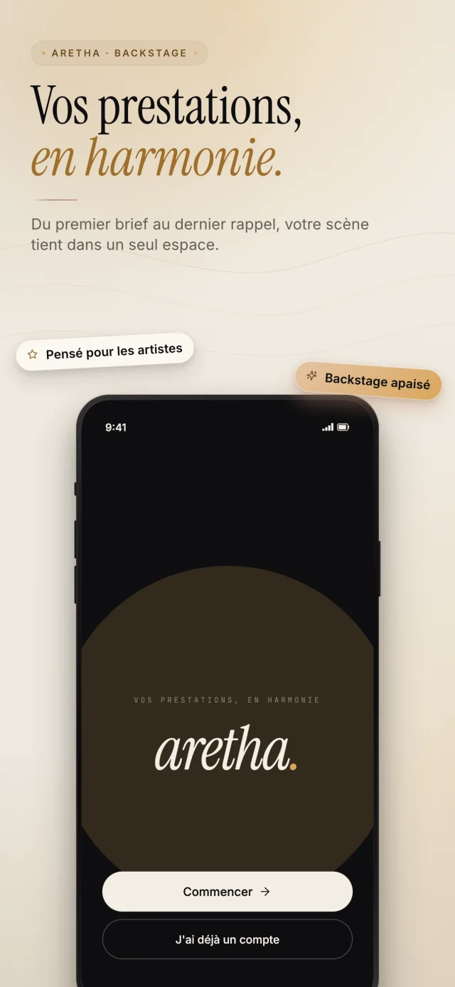 Aretha — aperçu 1 sur 7 : Vos prestations en harmonie.