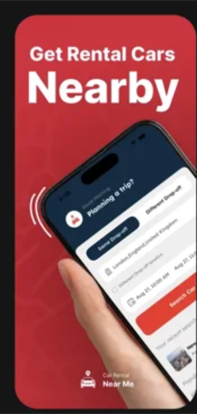Car Rental Near Me — aperçu 1 sur 4 : Une voiture près de vous.
