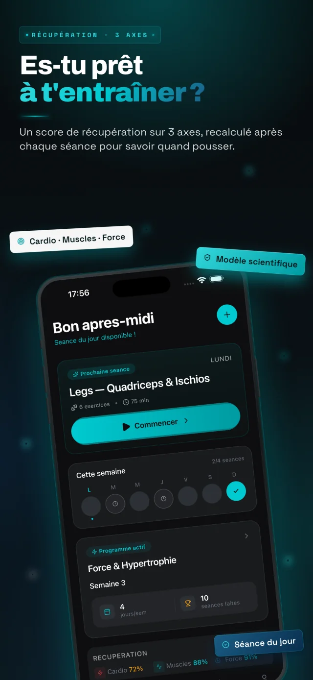 OneTrack — aperçu 1 sur 6 : Es-tu prêt à t’entraîner ?